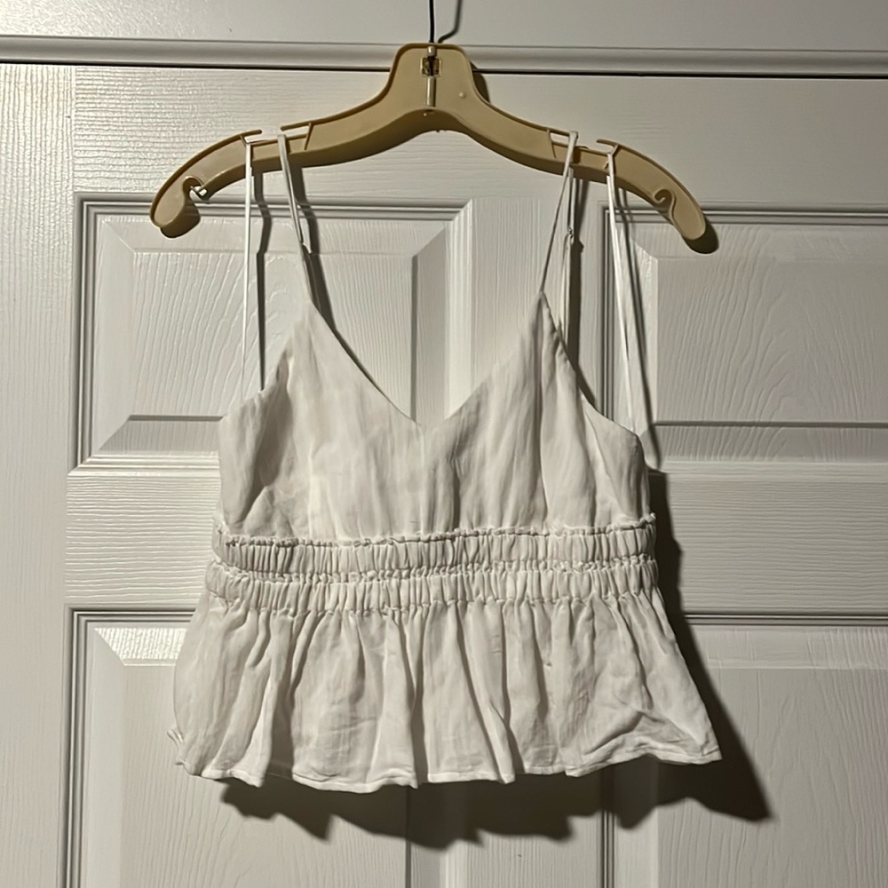 Cotton candy peplum tank